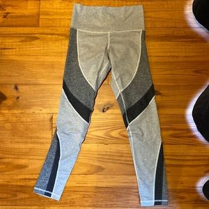 DYI leggings tricolor space dye gray grey size medium